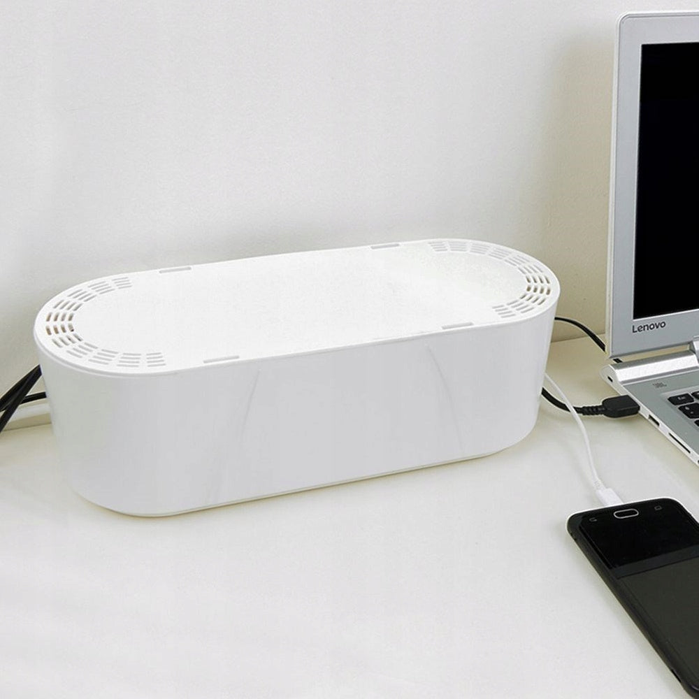 CABLE Organizer Box Storage Container Strip Office Extension Cord Packaging status original