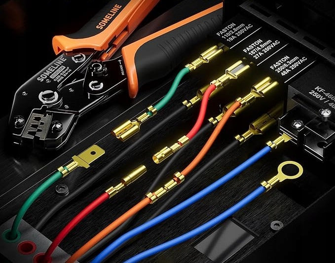 CABLE TERMINAL CRIMPING PLIERS 0,25-2,5 MM + SET OF 400 CONNECTORS EAN (GTIN) 197362072346