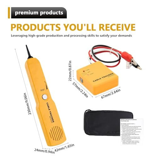 CABLE TESTER RJ11 WIRE VIEWFINDER SOUND GENERATOR FOR ELECTRICIAN Manufacturer code Producent niezależny