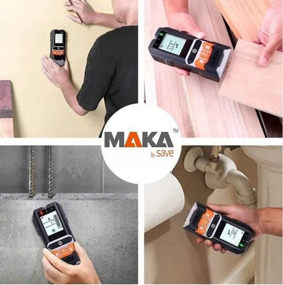 CABLE WIRE DETECTOR WALL METAL PIPE DETECTOR + HUMIDITY METER Maximum depth of measurement for iron and steel 120 mm
