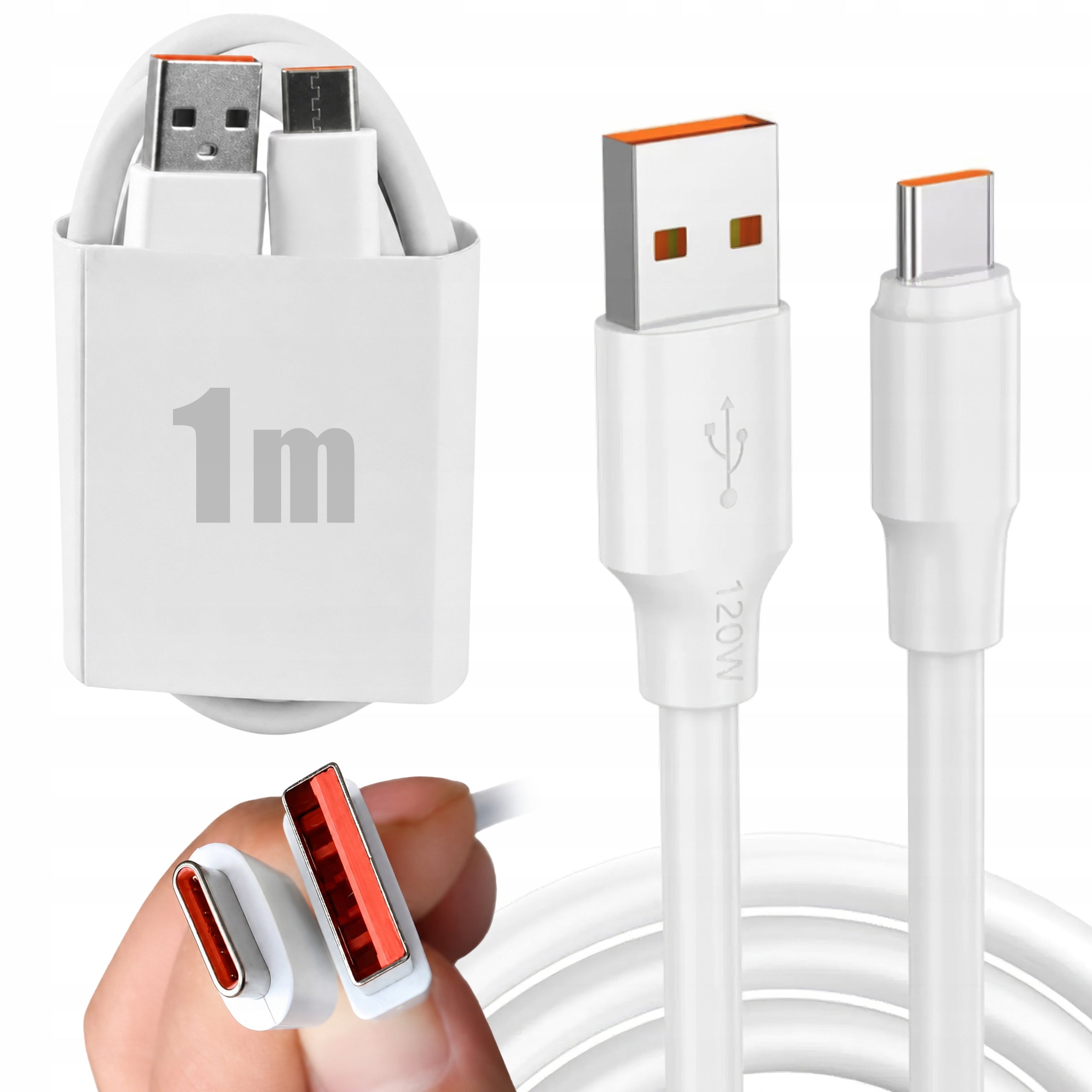 CABLE XIAOMI USB USB-C WHITE 6A 66W FAST CHARGING 1M FAST CHARGE TYPE C