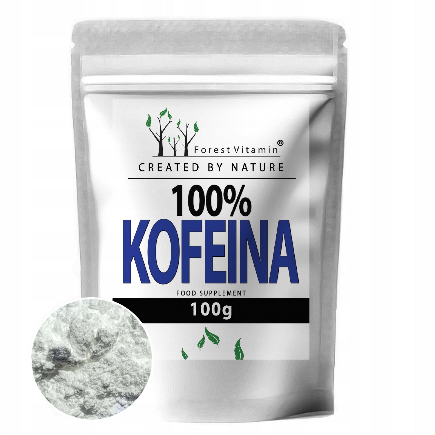 CAFFEINE ANHYDROUS 100% PURE 100g 500 SERVINGS CAFFEINE QUALITY AND ACTION