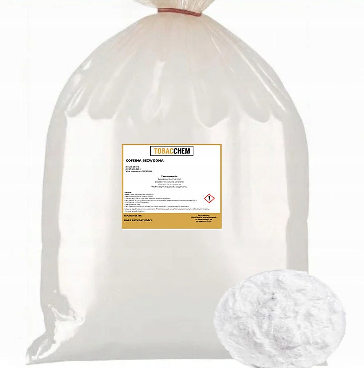 CAFFEINE ANHYDROUS 100% PURITY – POWDER / DUST 5 KG