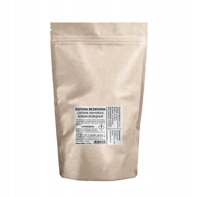 CAFFEINE ANHYDROUS POWDER 1KG 1000G 100% CAFFEINE