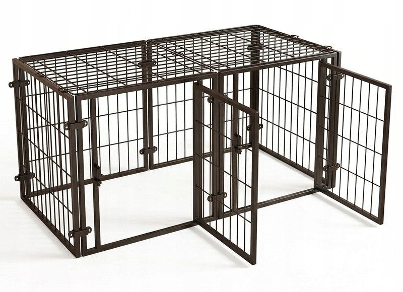 CAGE FOLDING METAL PLAYPEN FOR ANIMALS CAT RABBIT PUPPIES
