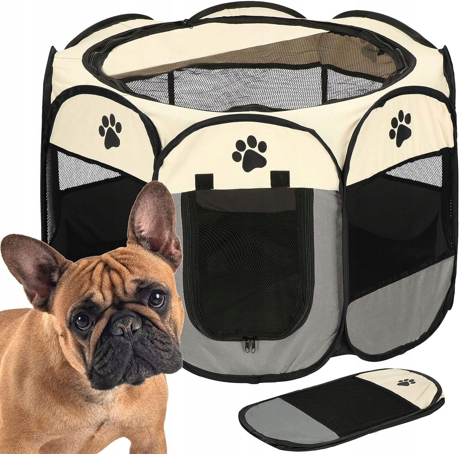 CAGE FOLDING PLAYPEN RABBIT CAT ENCLOSURE BED r.L FOR HOME