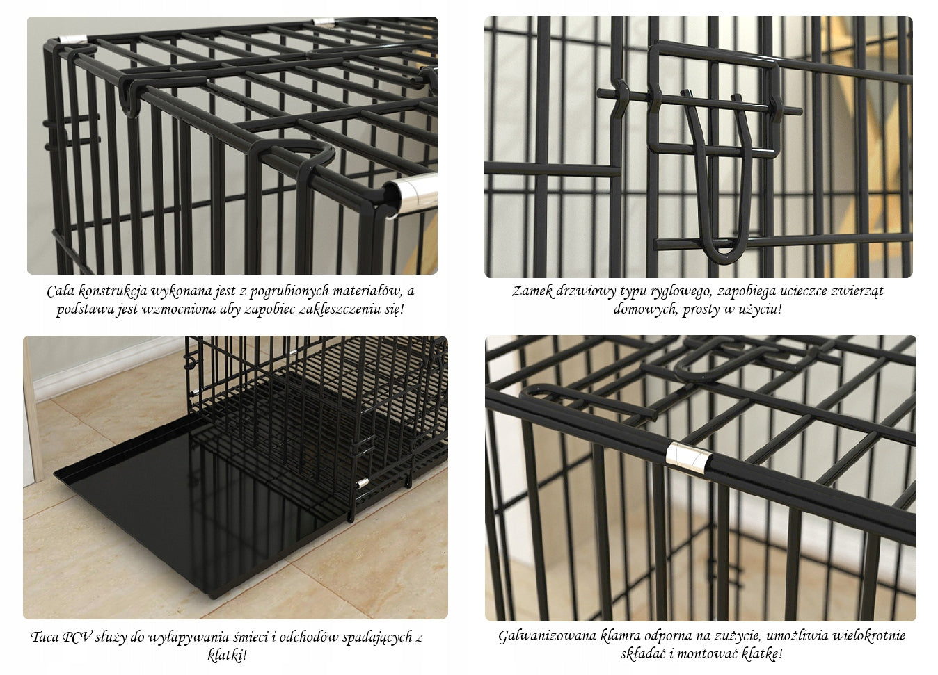 CAGE TRANSPORTER FOR ANIMALS METAL 70x51x60cm Brand Perfectlife