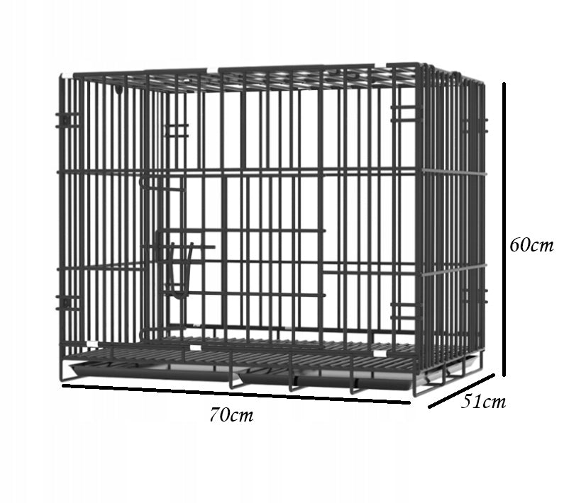 CAGE TRANSPORTER FOR ANIMALS METAL 70x51x60cm Product height 60 cm