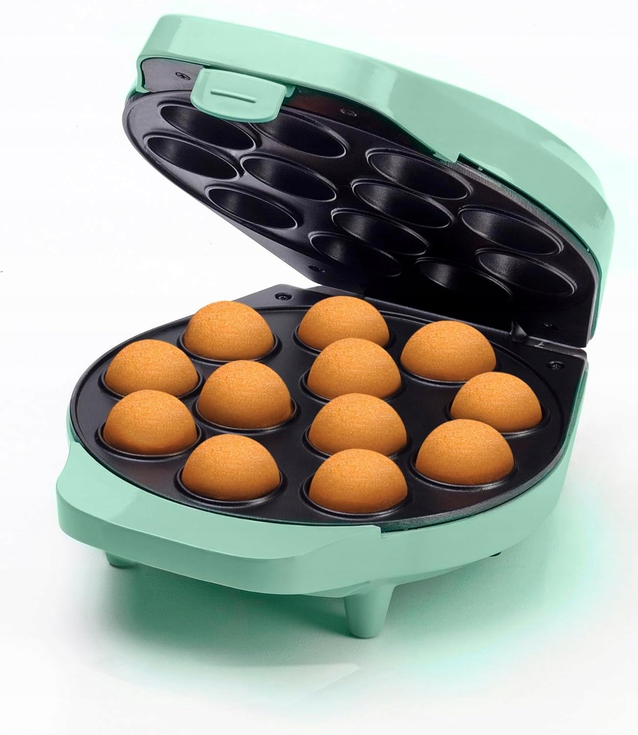 CAKE POP WAFFLE MAKER 12 ФОРМ 700W GREEN + FORK STICKS