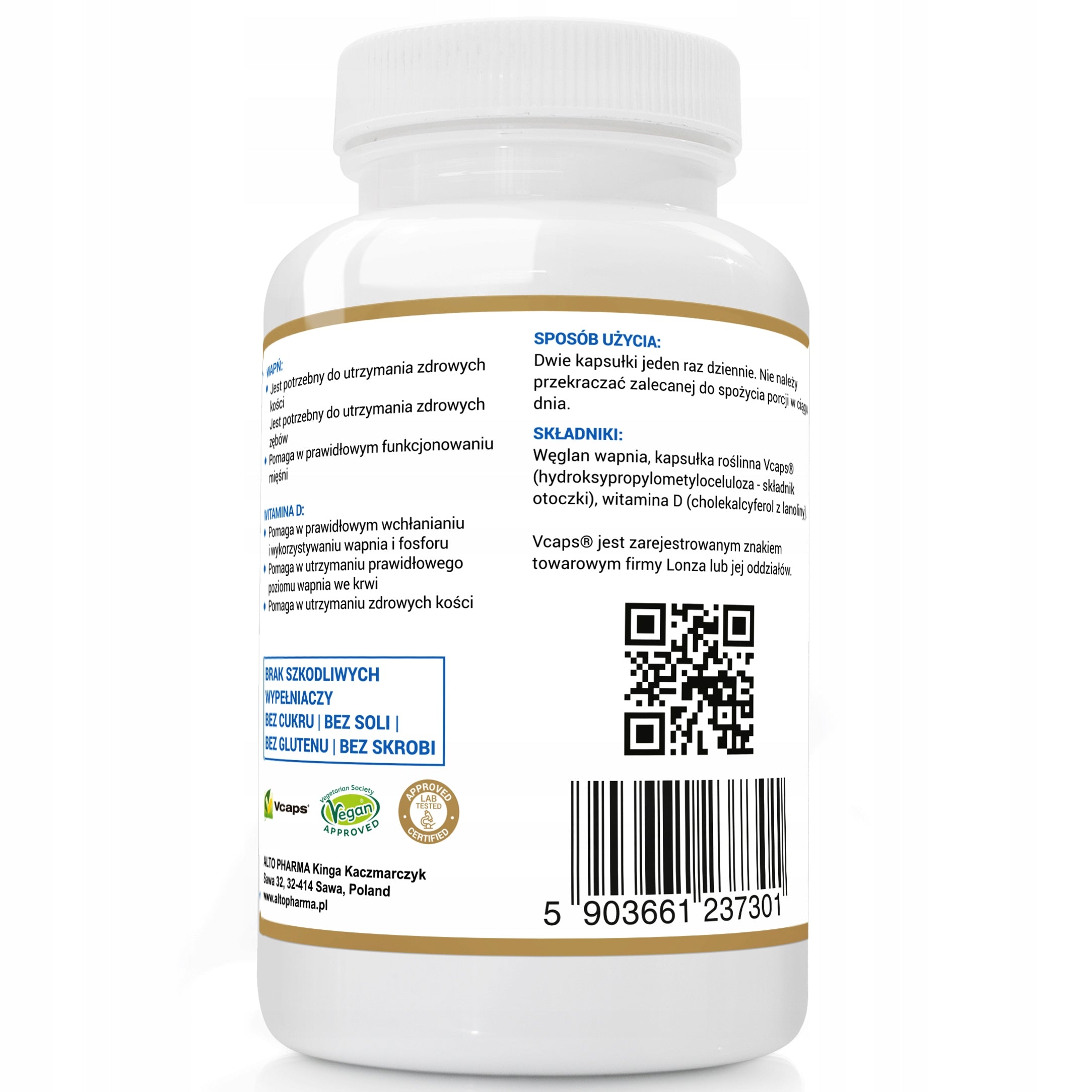 CALCIUM 1000mg VIT D3 50µg CALCIUM STRONG BONES 2x120k Expiration date not specified