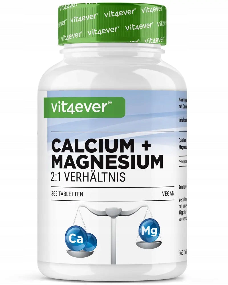 CALCIUM MAGNESIUM 2:1 CALCIUM MAGNESIUM 365 TABLETS, VIT4EVER