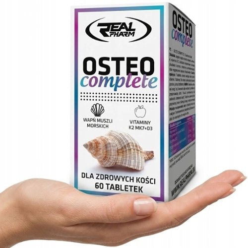 CALCIUM vitamin D3 K2 MK7 STRONG BONES JOINTS Real Pharm Osteo Complete 60 tabl