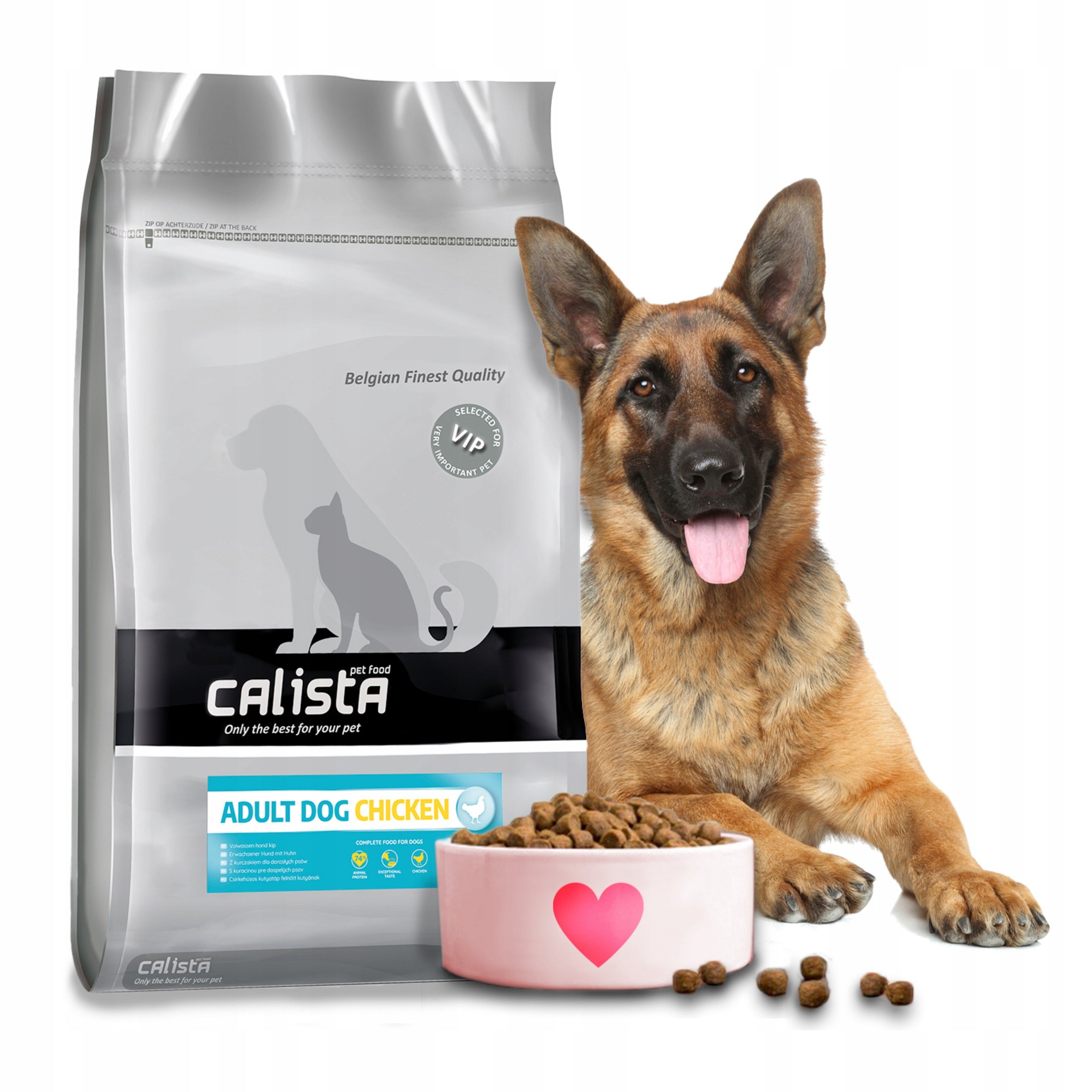 CALISTA CHICKEN FOOD WITH VITAMINS 12KG SHEEPDOG LAMBRADOR HUSKY BEAGLE