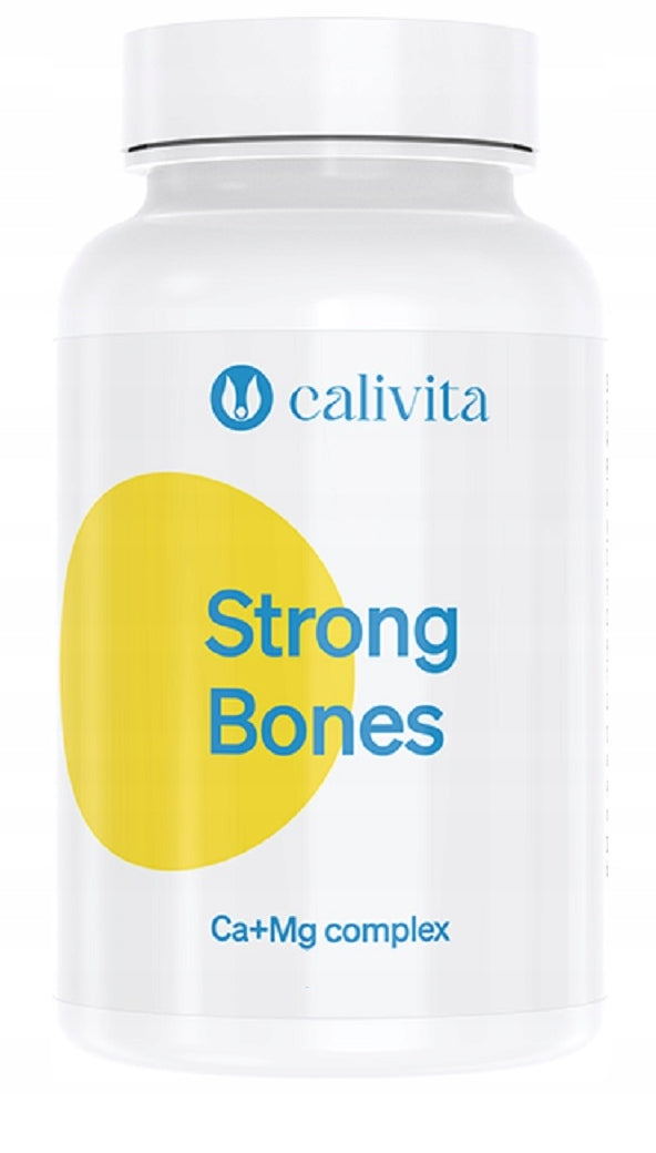 CALIVITA STRONG BONES 250 capsules CALCIUM MAGNESIUM Manufacturer code CV0282
