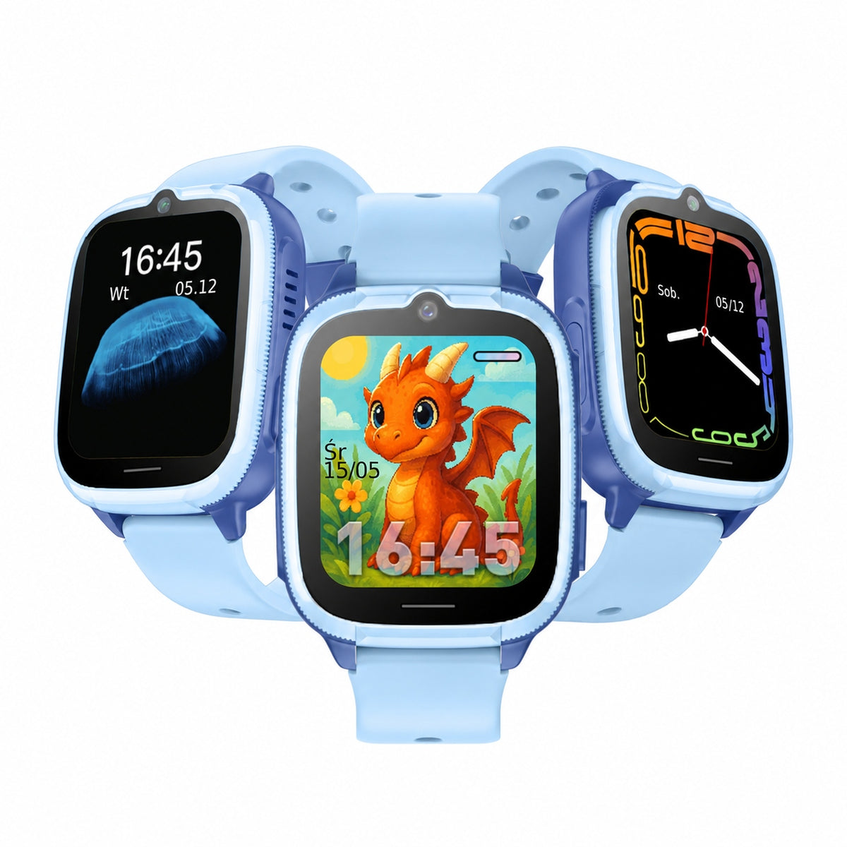 CALMEAN Easy LTE Smartwatch for Kids 4G GPS Video Call SOS IP67 Brand CALMEAN
