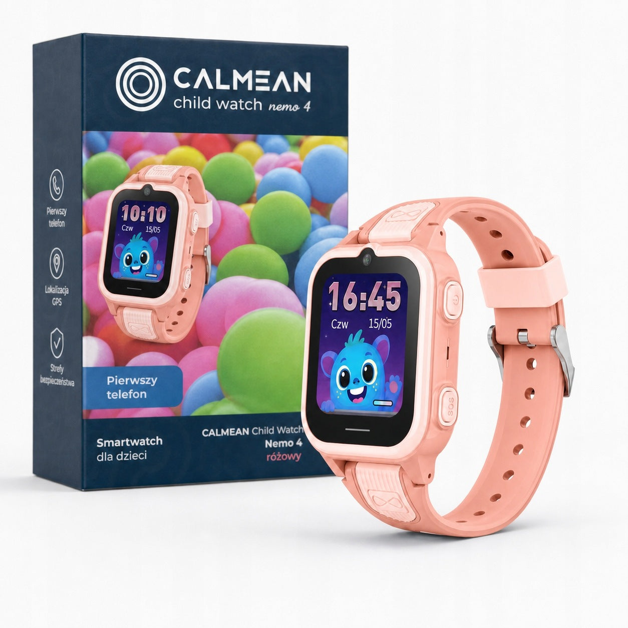 CALMEAN NEMO 4 Smartwatch for Kids 4G GPS Video Call SOS Packaging status original