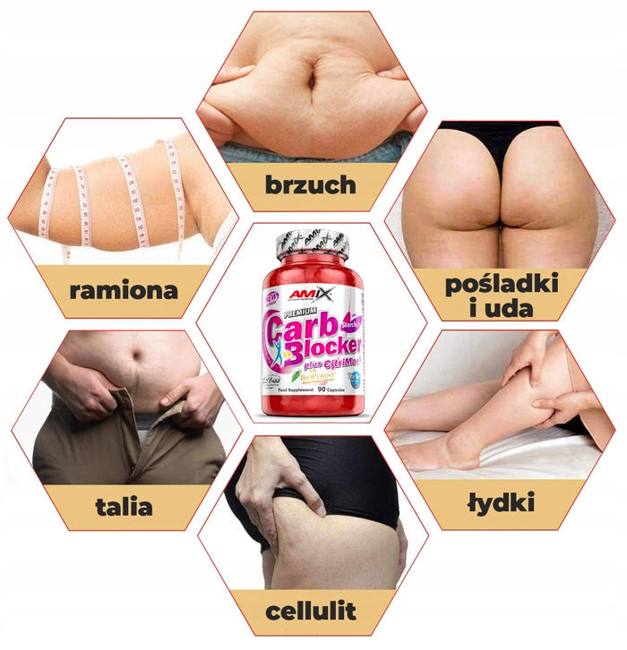 CALORIE BLOCKER, FAT BURNER - Amix Carb blocker tablets slimming Manufacturer code Bloker apetytu i głodu w tabletkach