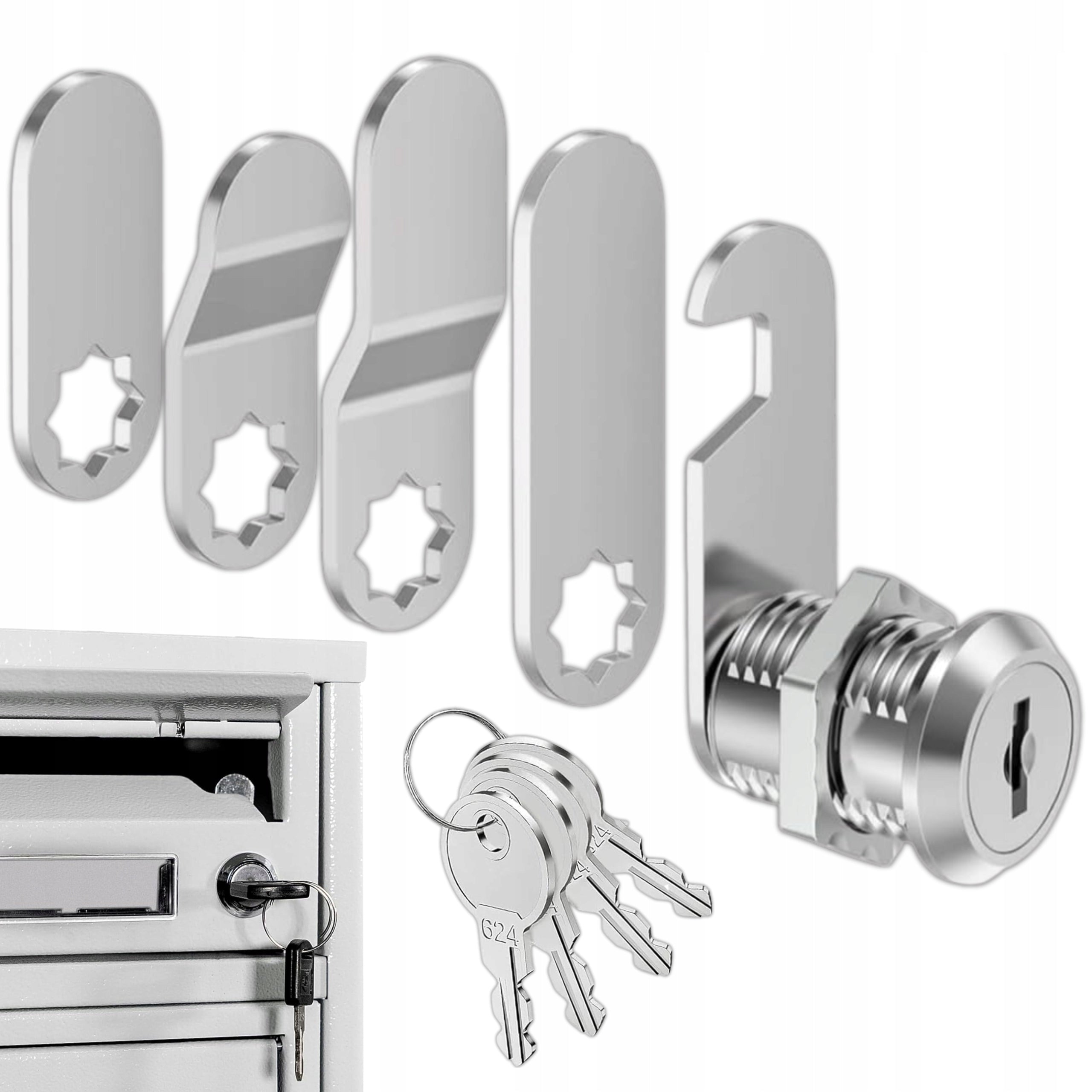 CAM LOCK FOR MAILBOX CASSETTE 20mm 5 TILES