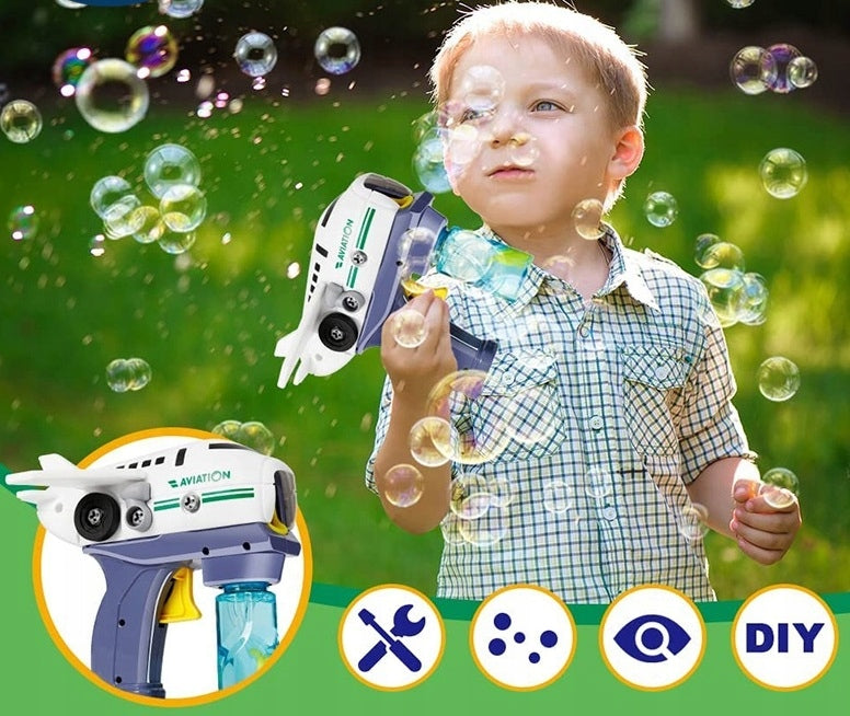 CAMERA AUTO BUBBLE FOR TWISTING BUBBLE SOAP AIRPLANE Kind pistols