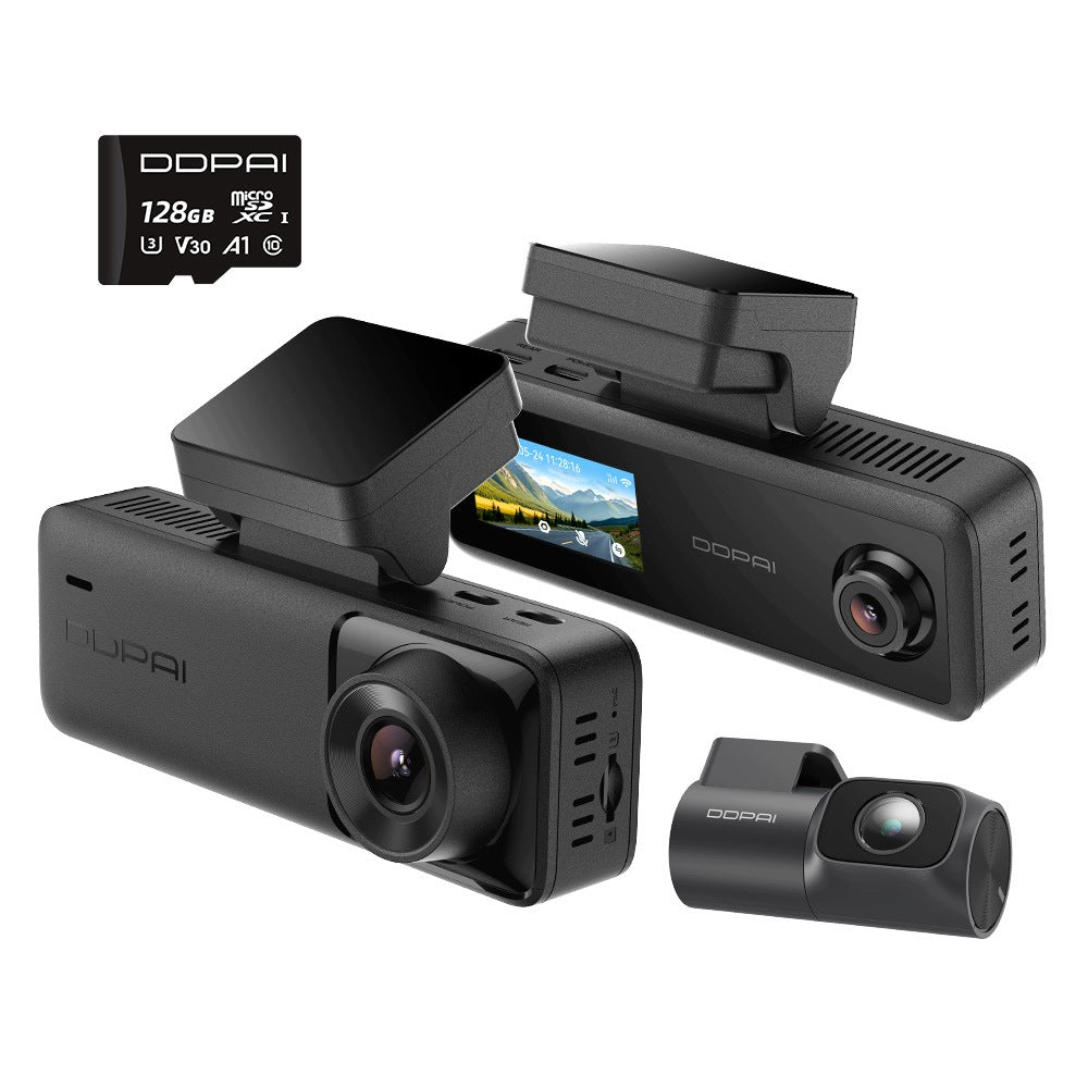 CAMERA DDPAI VIDEO RECORDER N4T Pro 4K HDR FRONT REAR INTERIOR 128GB
