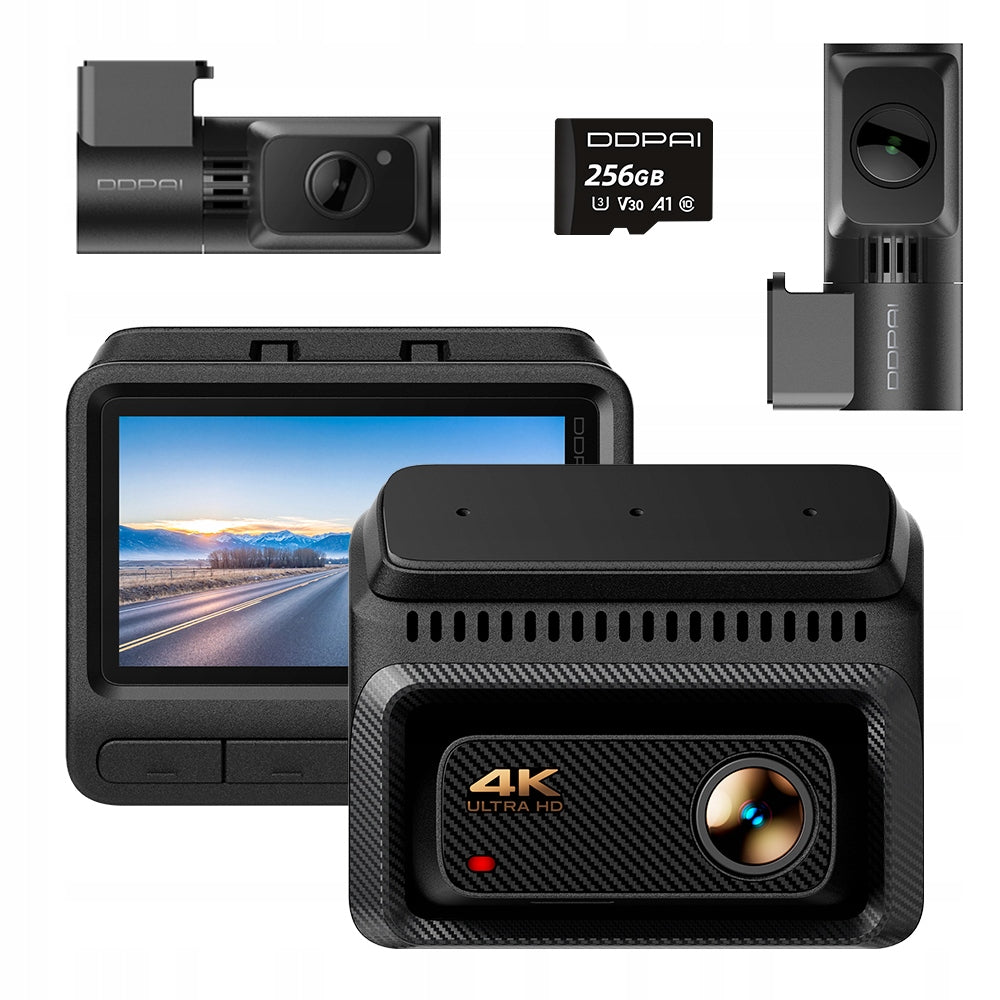 CAMERA DDPAI VIDEO RECORDER Z60 MASTER 4K HDR + 2K REAR + INTERIOR +256GB