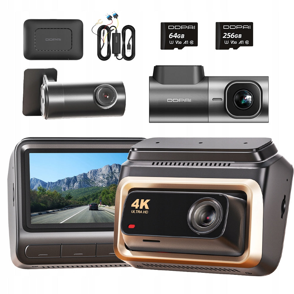 CAMERA DDPAI VIDEO RECORDER Z60 Pro 4K +MINI2X + REAR + 4G MODULE SET
