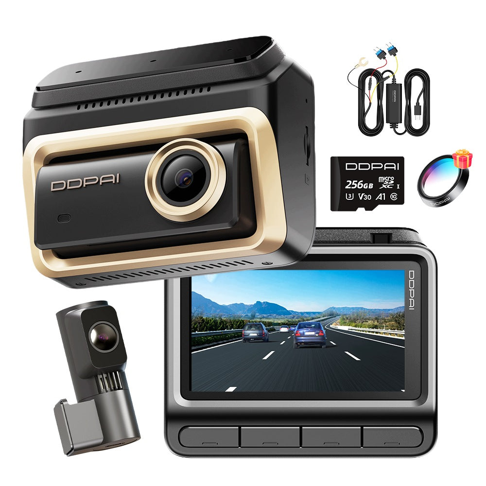 CAMERA DDPAI VIDEO RECORDER Z90 MASTER 4K + REAR + HARDWIRE KIT + 256GB