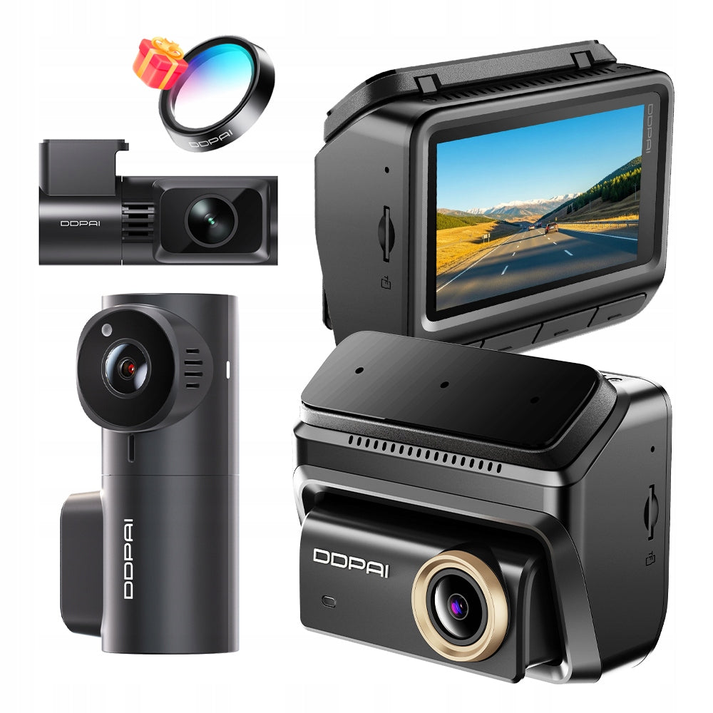 CAMERA DDPAI VIDEO RECORDER Z90 Pro 4K HDR GPS FRONT + MINI3X + REAR