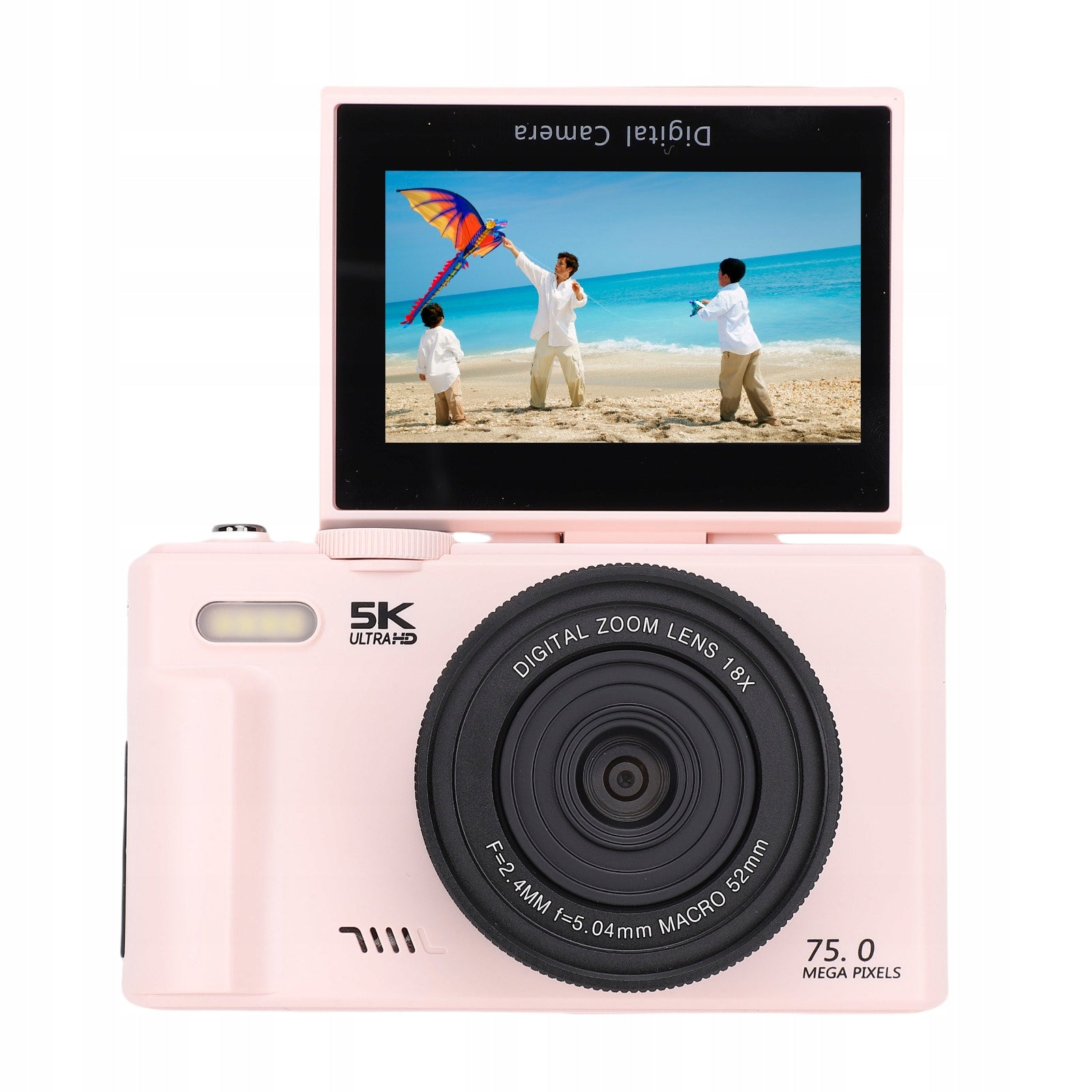 CAMERA DIGITAL CAMERA 3 INCH DISPLAY 18XZOOM 75MP PINK