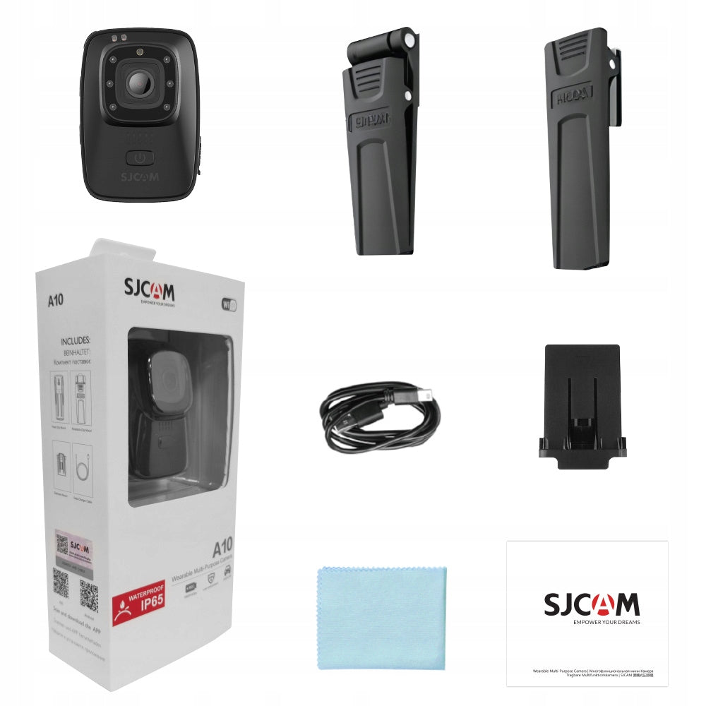 CAMERA FOR BAILIFF SJCAM A10 BODY CAM IP65 USB-C separate for services PL Manufacturer code 2538