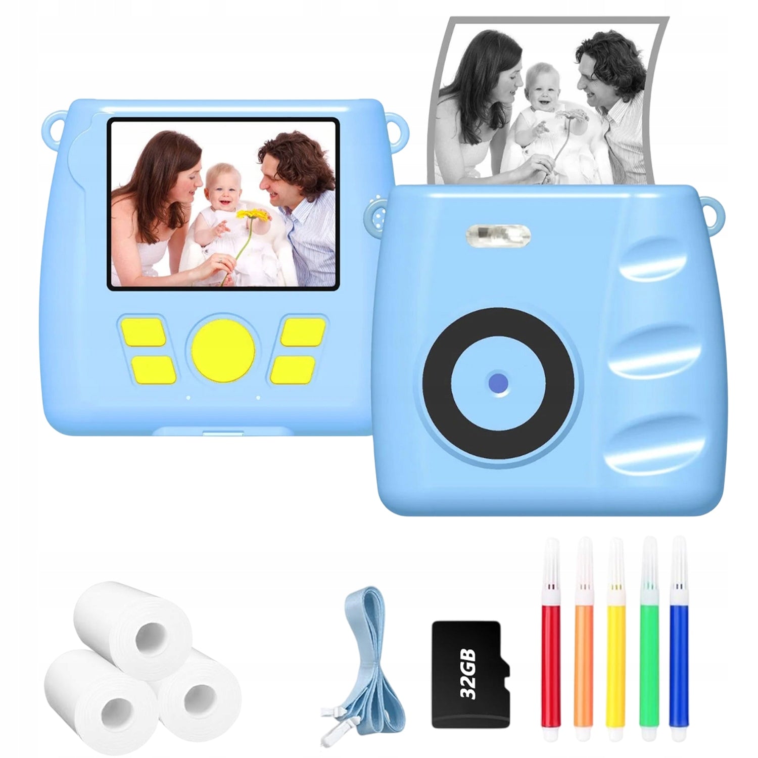 CAMERA FOR CHILDREN 30MP 1080P THERMAL PRINTER 32GB