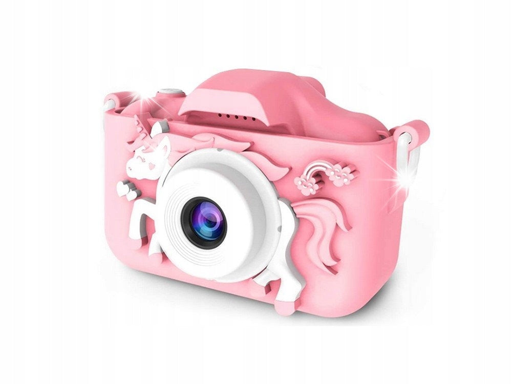 CAMERA FOR CHILDREN DIGITAL PHOTO WITH GAMES TETRIS SNAKE FILTERS + LEASH