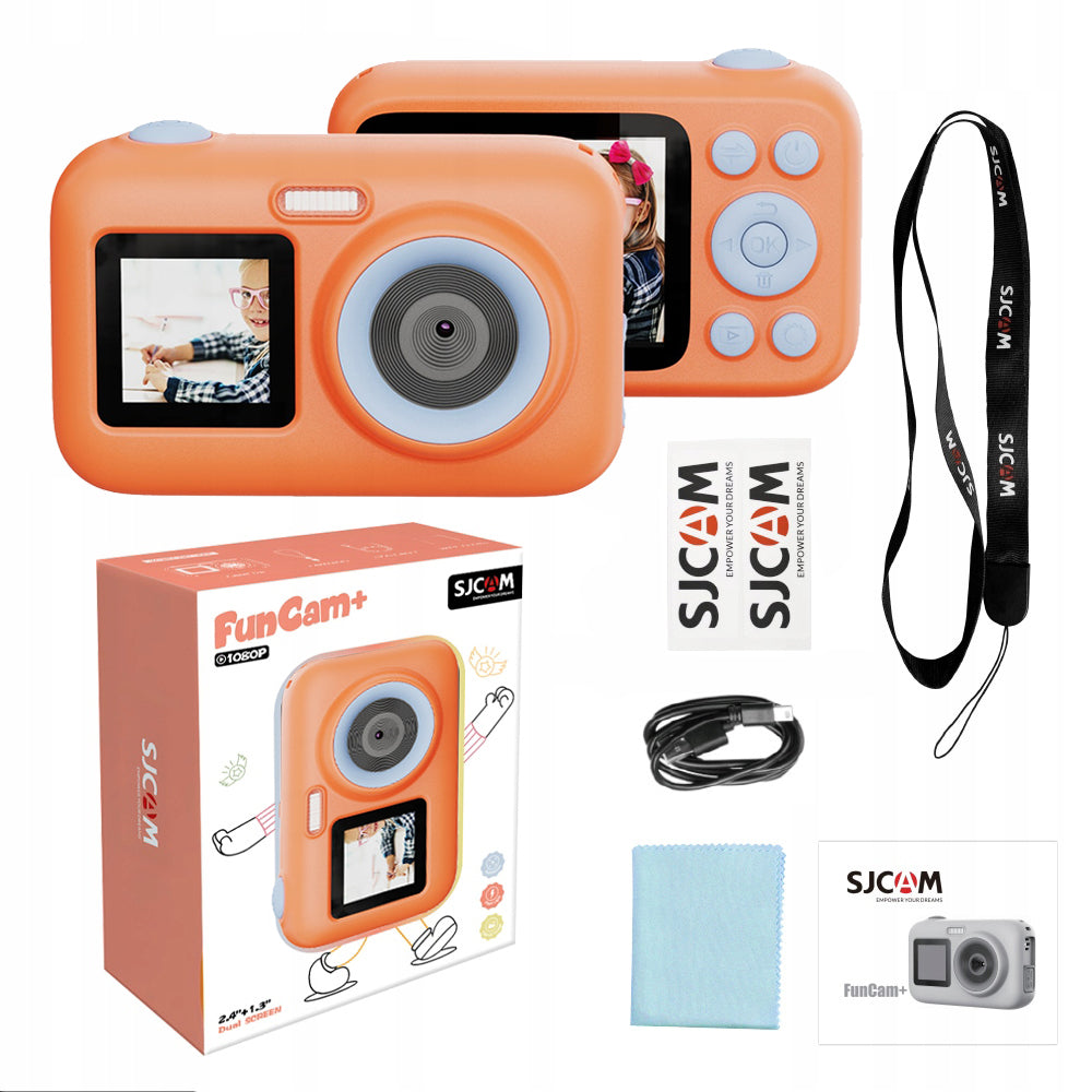 CAMERA FOR CHILDREN FUNCAM+ SJCAM CAMERA 2 LCD screens + game stickers + 32GB Manufacturer code 6972476162497