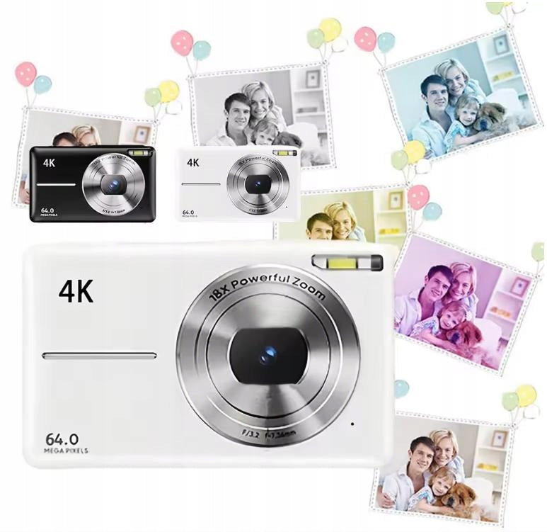 CAMERA HD WHITE 18X ZOOM 1080P 44MP + 32G Brand no brand