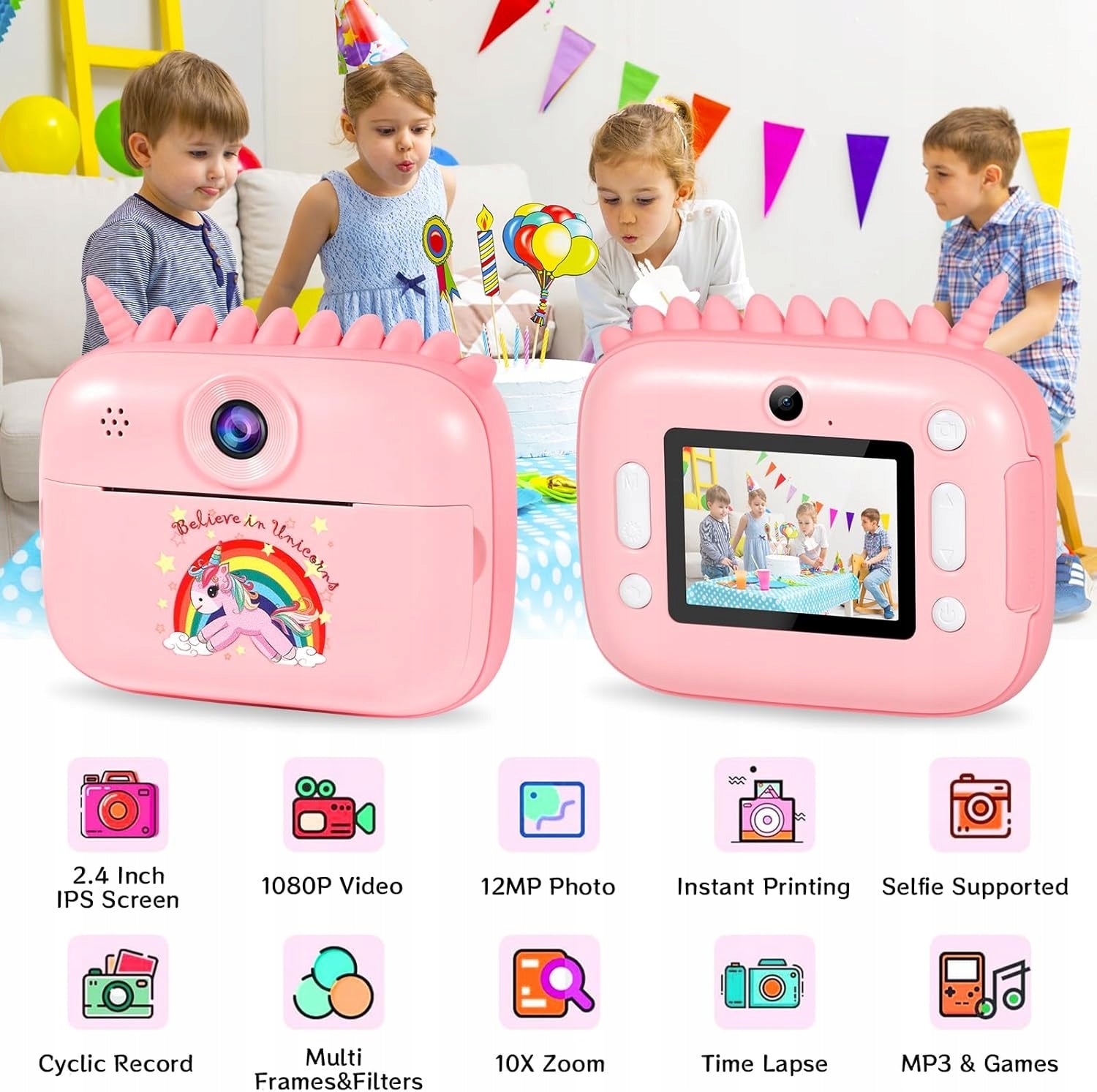 CAMERA INSTANT PRINTING GIFT SET FOR CHILDREN EAN (GTIN) 0099876389012