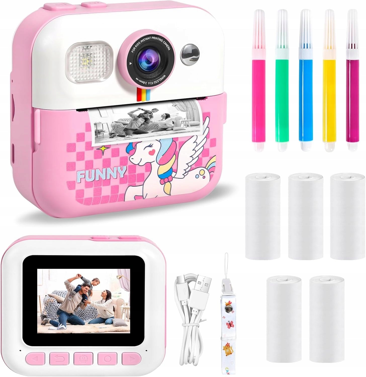 CAMERA INSTANT PRINTING GIFT SET FOR CHILDREN
