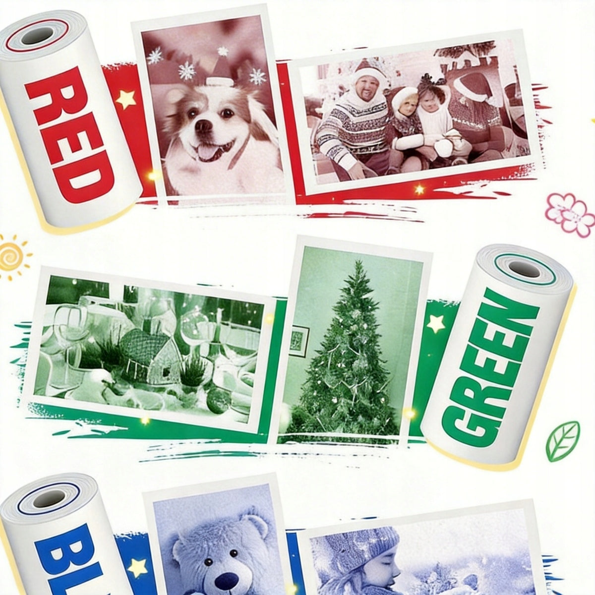 CAMERA PAPER PRINT THERMAL PRINTING ROLLS CARTRIDGES 8PCS Model 4059321837174
