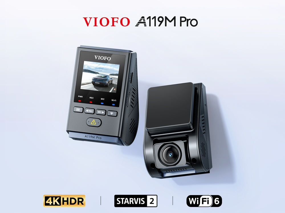 CAMERA ROUTE RECORDER VIOFO A119M PRO GPS WIFI 4K HDR SONY STARVIS 2 EAN (GTIN) 6972147075668