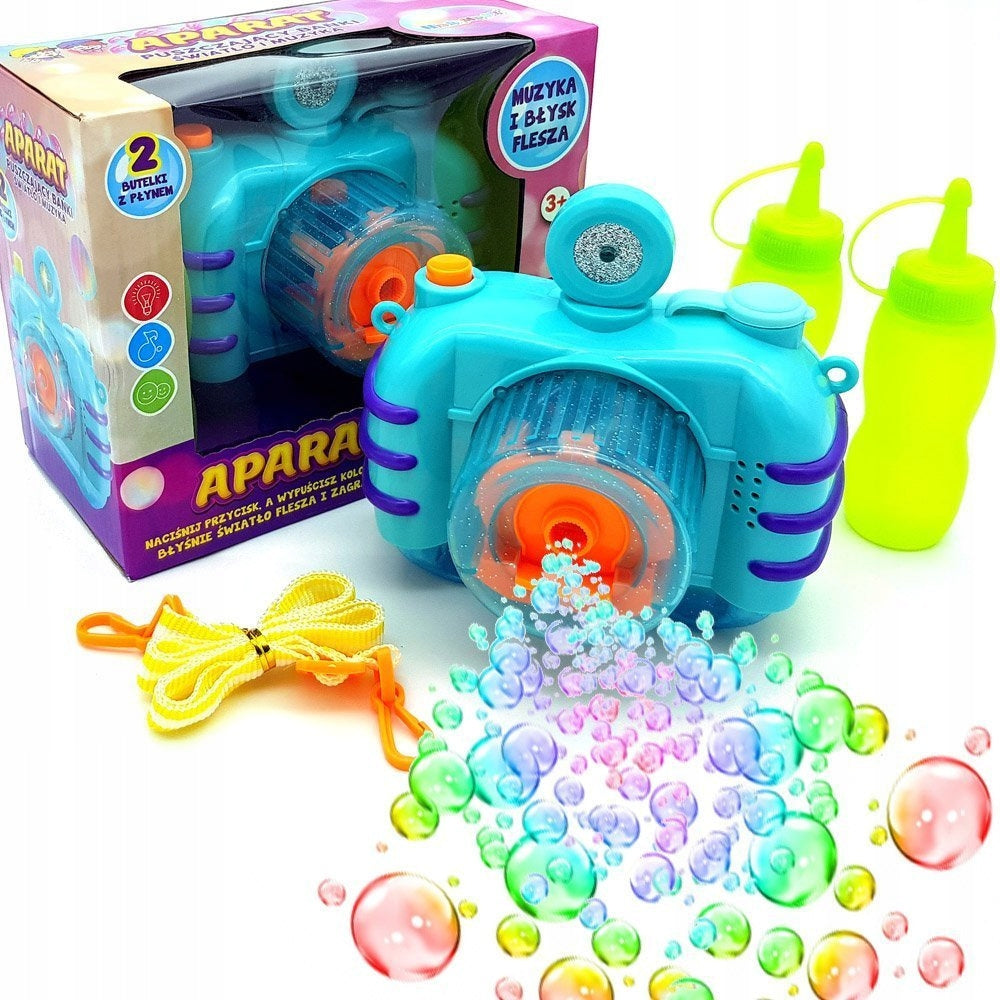 CAMERA SOAP BUBBLE MACHINE BUBBLE LIQUID PHOTO Color blue