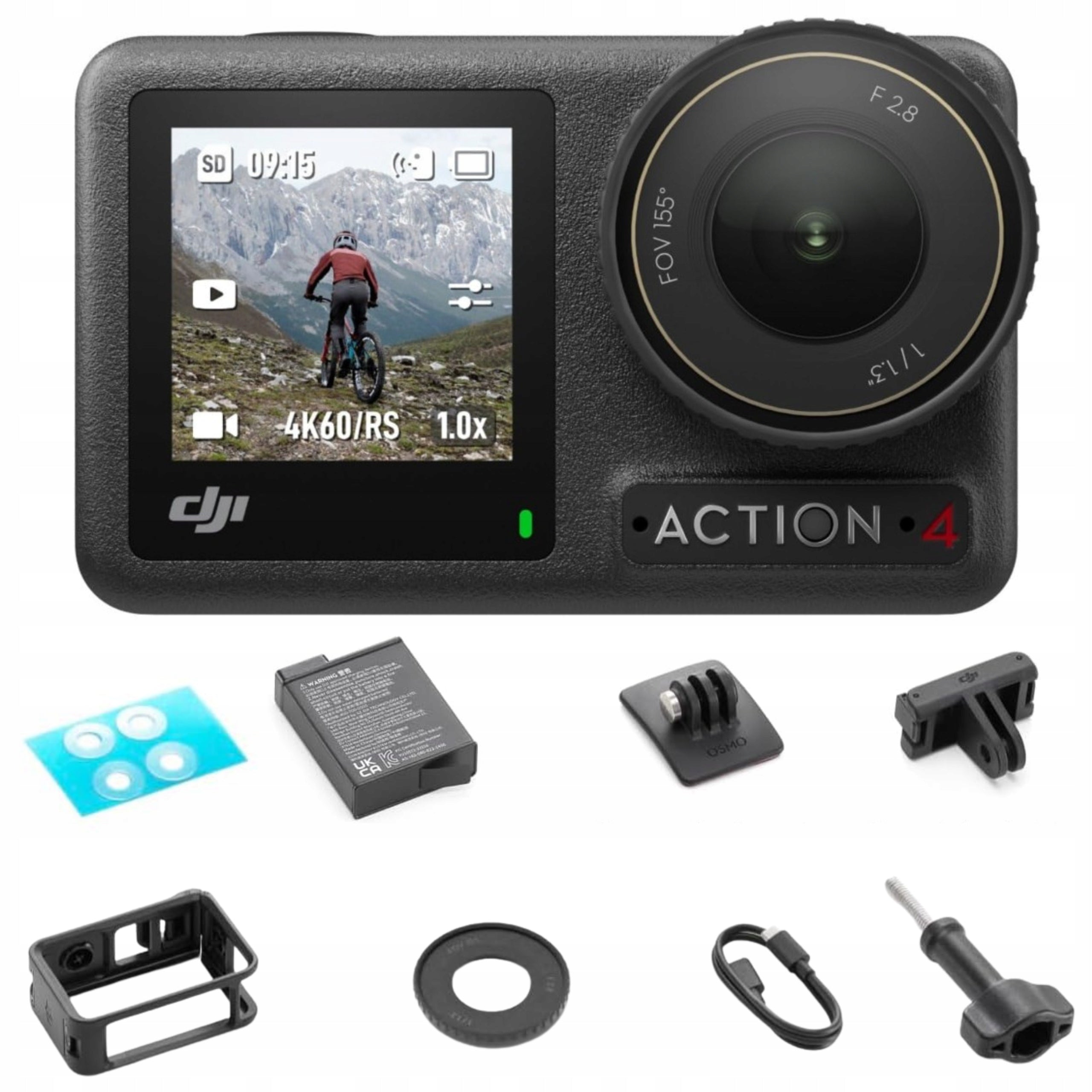 CAMERA SPORTS CAMERA 9IN1 WATERPROOF DJI OSMO ACTION 4 COMBO PRO UHD 4K