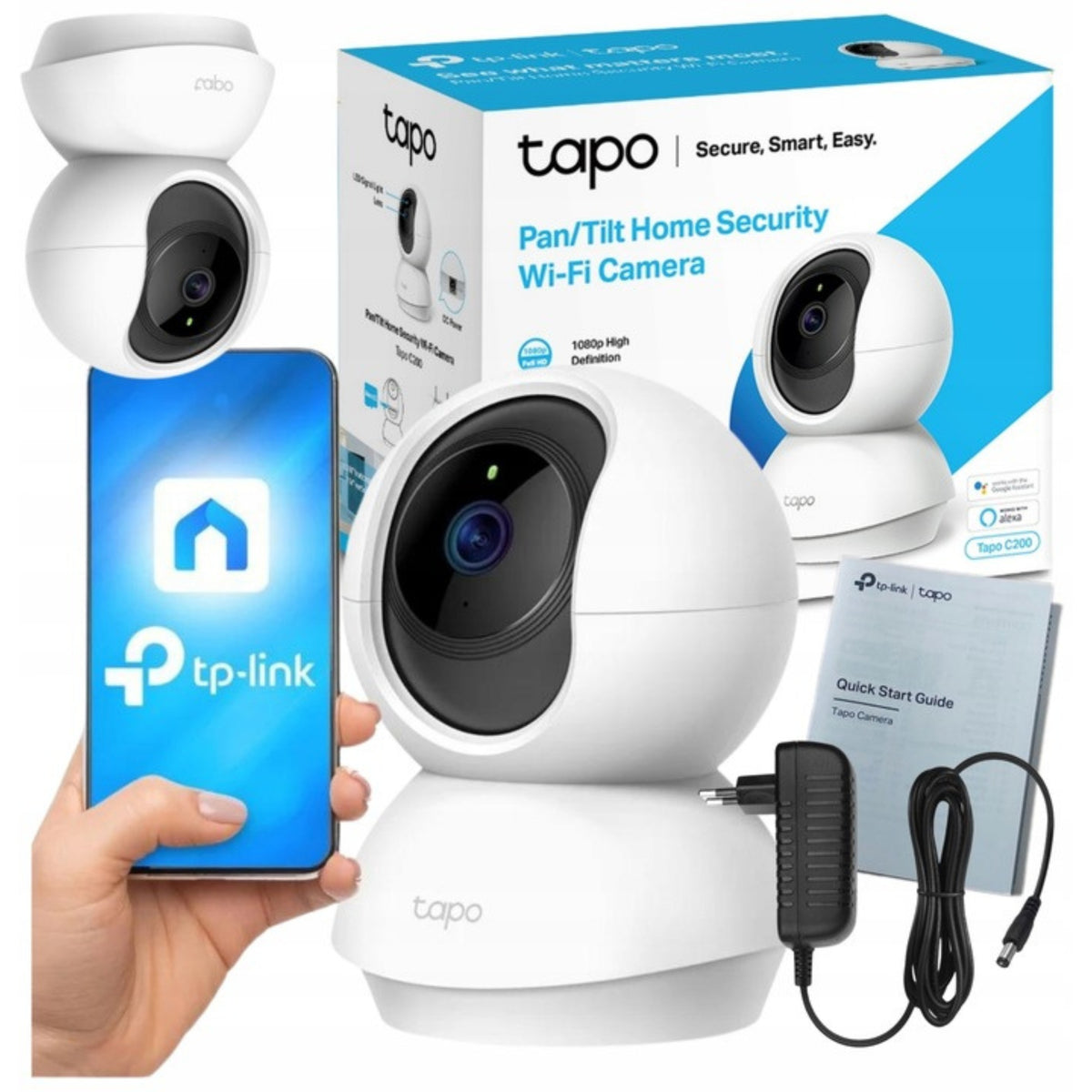 CAMERA TP-LINK TAPO IP WIFI INDOOR ROTARY CAMERA FOR MONITORING