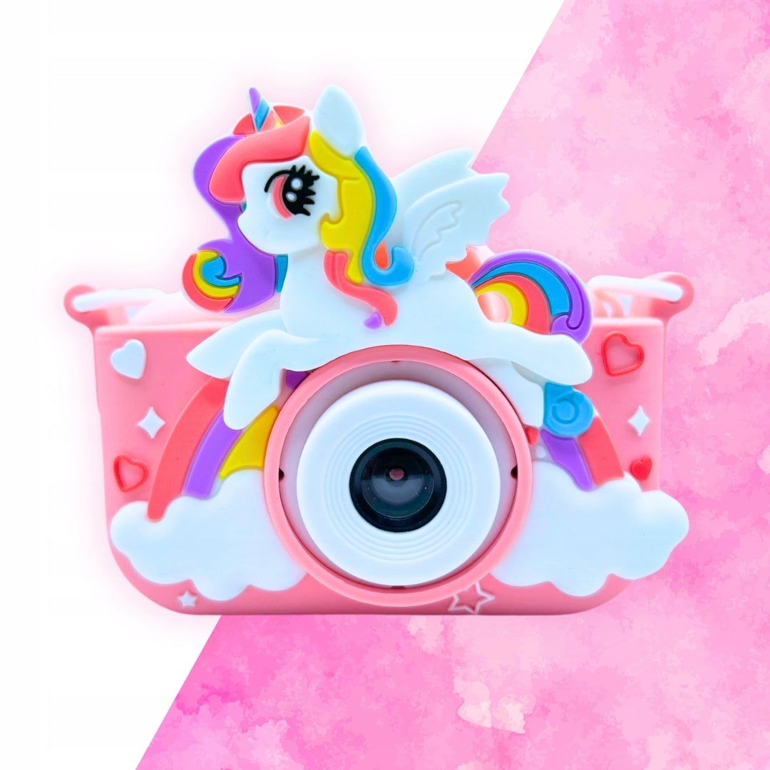 CAMERA UNICORN PINK 12MPX FOR CHILDREN SELFIE GAMES + CARD SD 32 GB Brand no brand