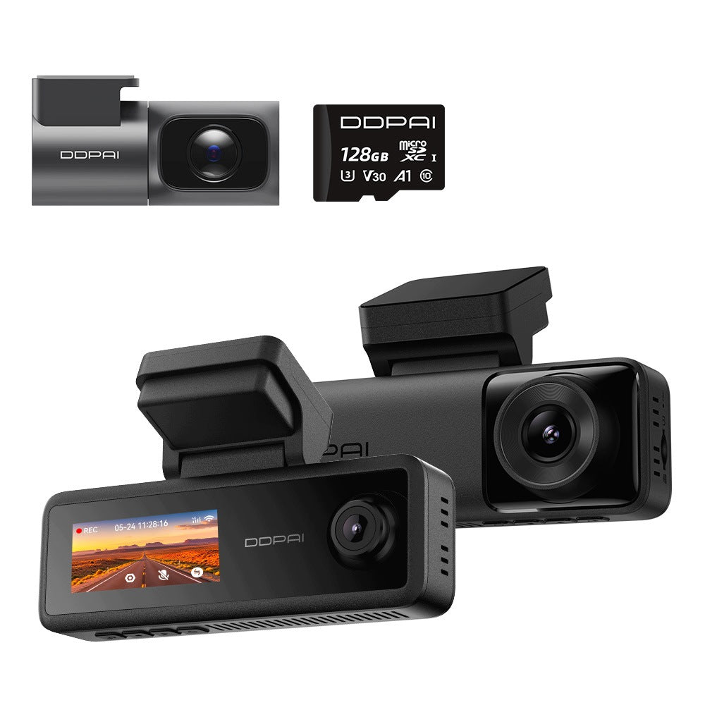 CAMERA VIDEO RECORDER DDPAI N4T Pro 4K HDR FRONT REAR INTERIOR 128GB