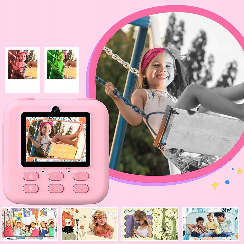 CAMERAS FOR CHILDREN INSTANT DIGITAL VIDEO RECORDING PLAYER PINK Model 6TY1591PKMD