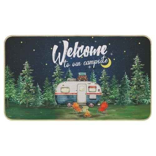 CAMPING DOORMAT MOTORHOME TREES 43X75 CM NON-SLIP GREET Brand no brand