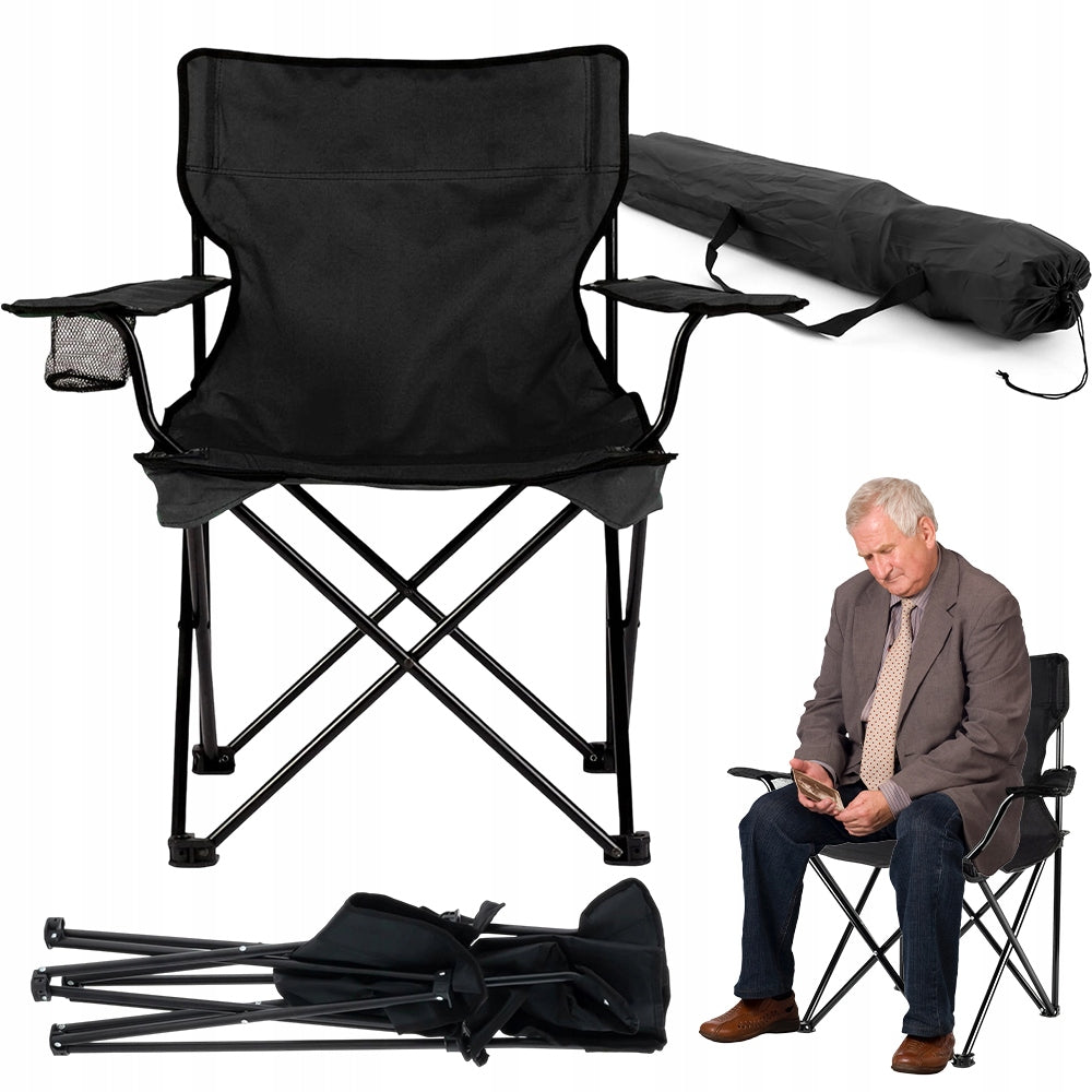 CAMPING FOLDING BEACH CHAIR LIGHT COMFORTABLE 136 KG