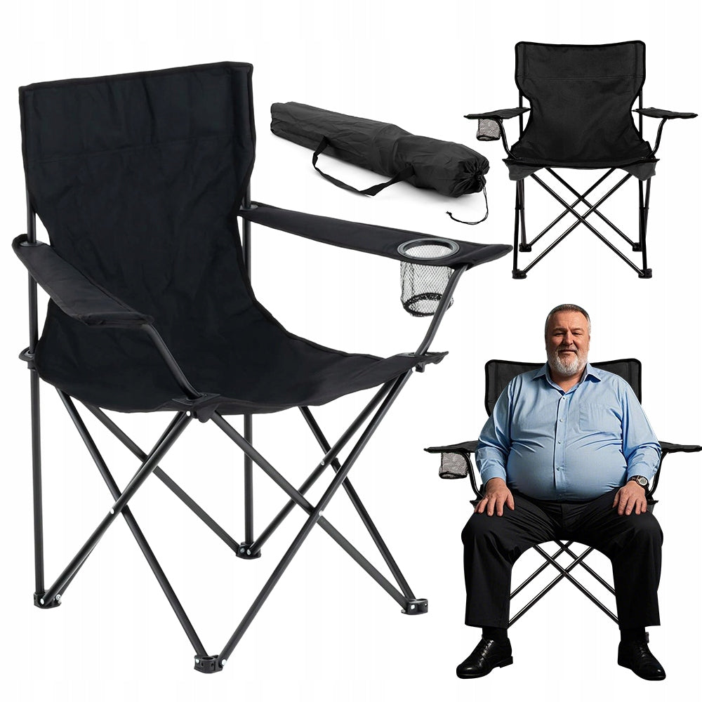 CAMPING FOLDING HIKING CHAIR LIGHT COMFORTABLE 50×50×80CM TO 136KG