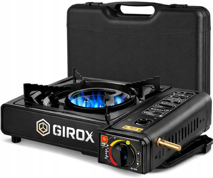 CAMPING GAS COOKER WITH SUITCASE AND ADAPTER
