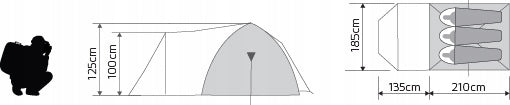 CAMPING HIKING TENT 3os LARGE TRIPLE ALASKA FOR CAMPING Manufacturer code 5902634994838