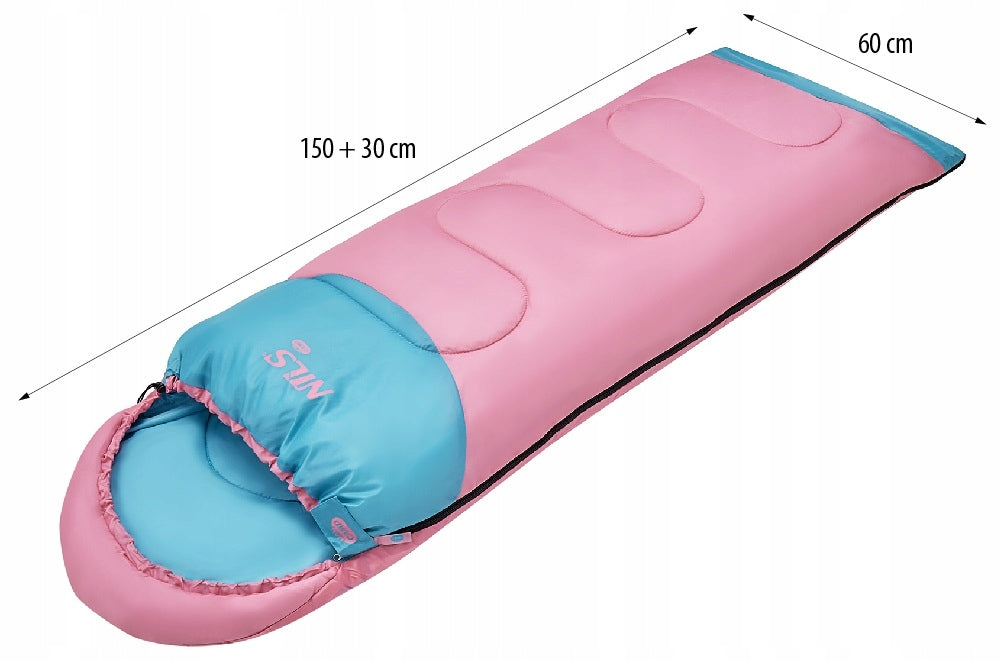 CAMPING SLEEPING BAG MUMMY WITH HOOD WARM JUNIOR 180 x 60 cm Manufacturer code 15-04-125